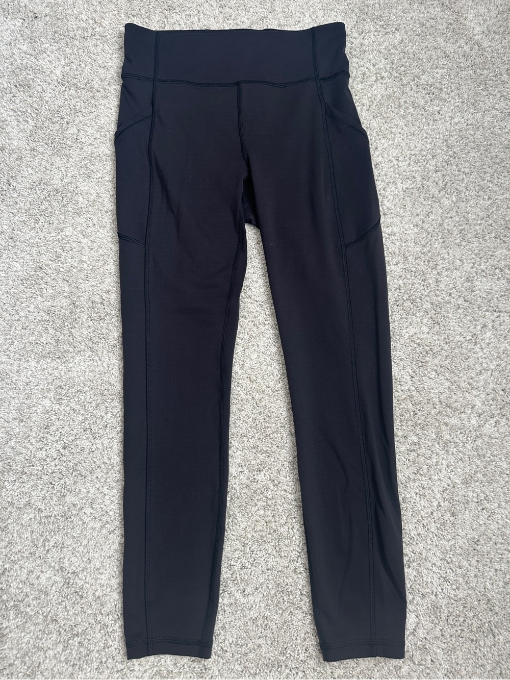 Lululemon Black Invigorate High-Rise Leggings 25” w/ Pockets